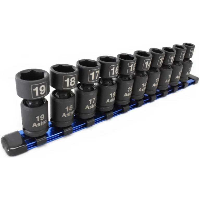 Astro Pneumatic 10-Piece 3/8″ Drive Nano Pinless Universal Impact Sockets – Metric - Image 2