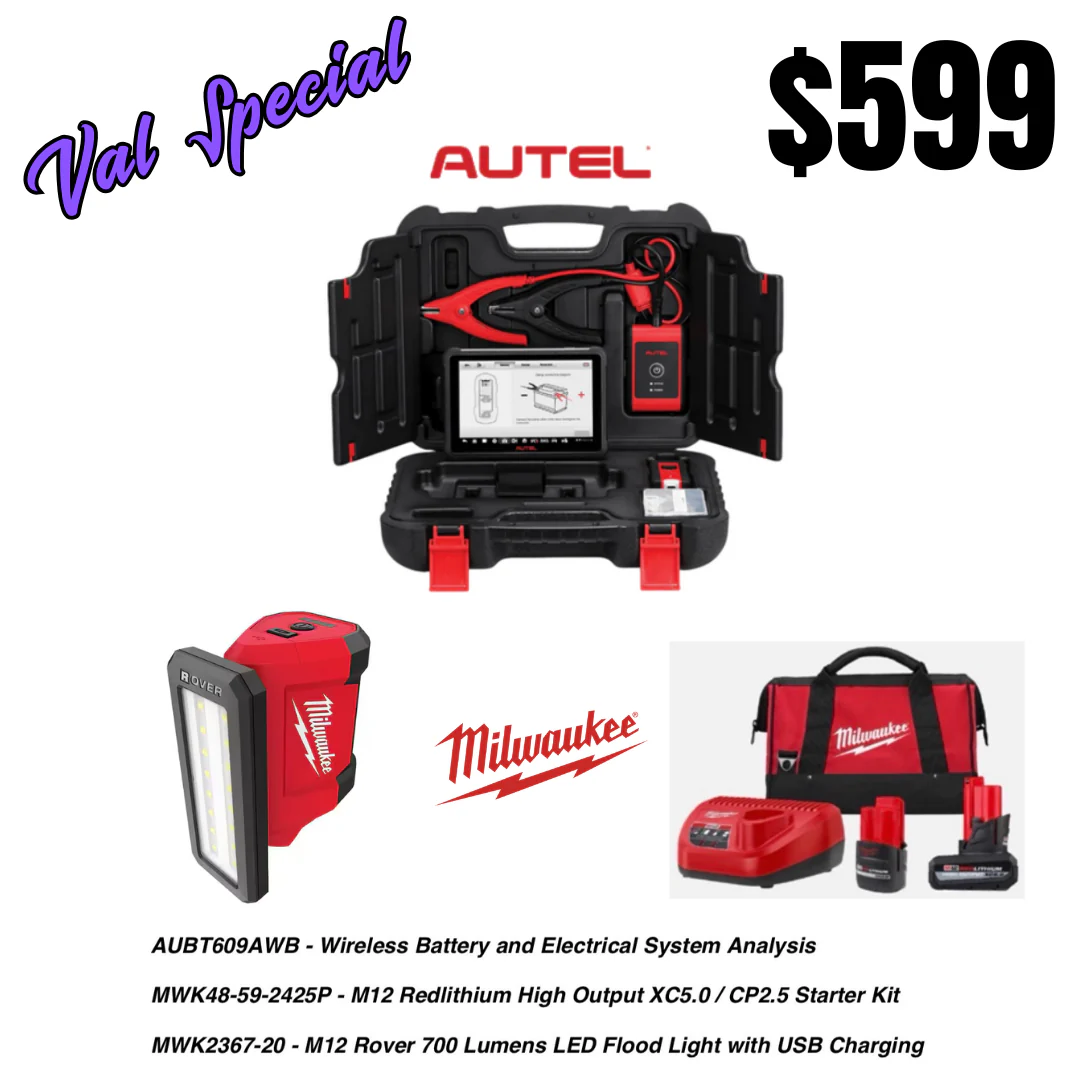 Autel Battery Tester with Milwaukee PROMO