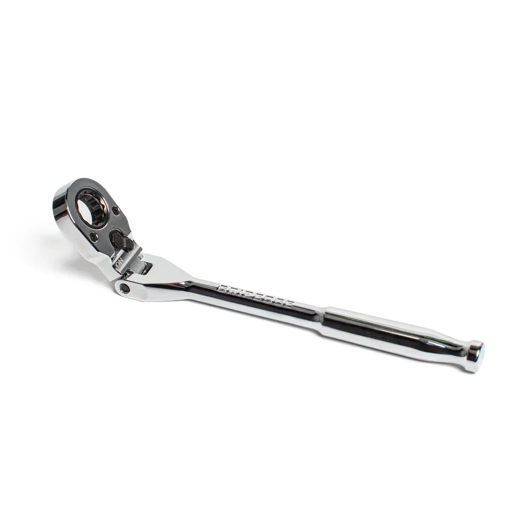 GripEdge 1/4" Drive Standard Flex Head 7/16 Hex Low Profile Dual Action Driver Ratchet - New Product - Image 4