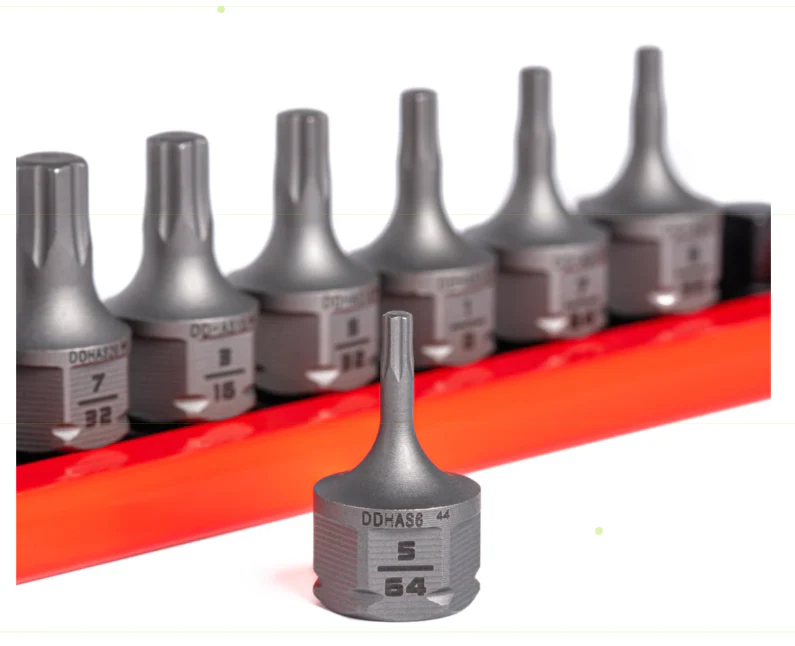 GRIPEDGE 10-PC RPT 1/4'' Drive Low-Profile SAE Hex Dual Action Driver Bit Set Part #DDHAS10S - Image 2