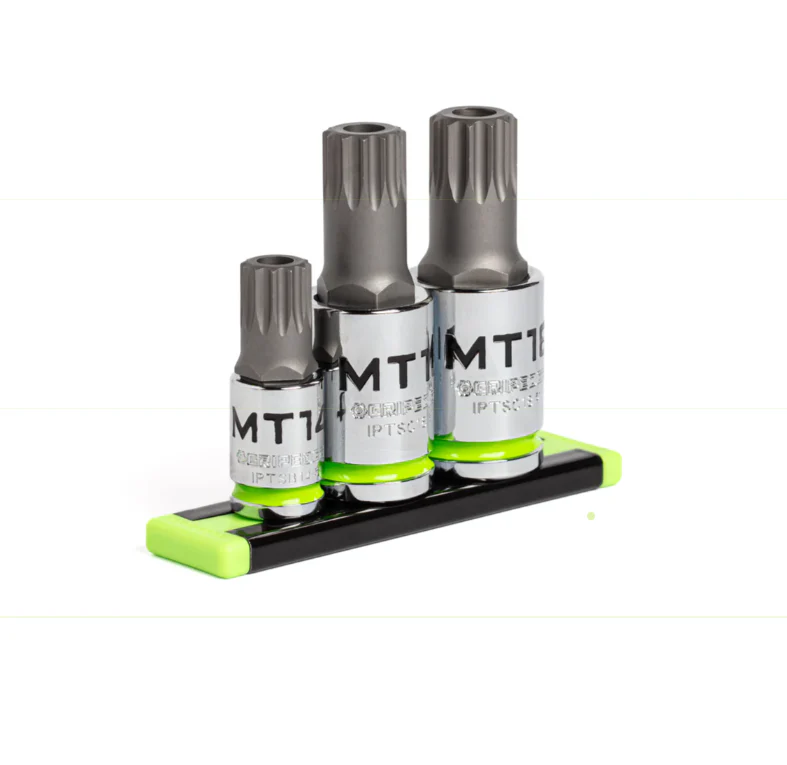 Gripedge 3 piece RPT 3/8" & 1/2" Drive Standard Security Triple Square Bit Socket Set - Image 2