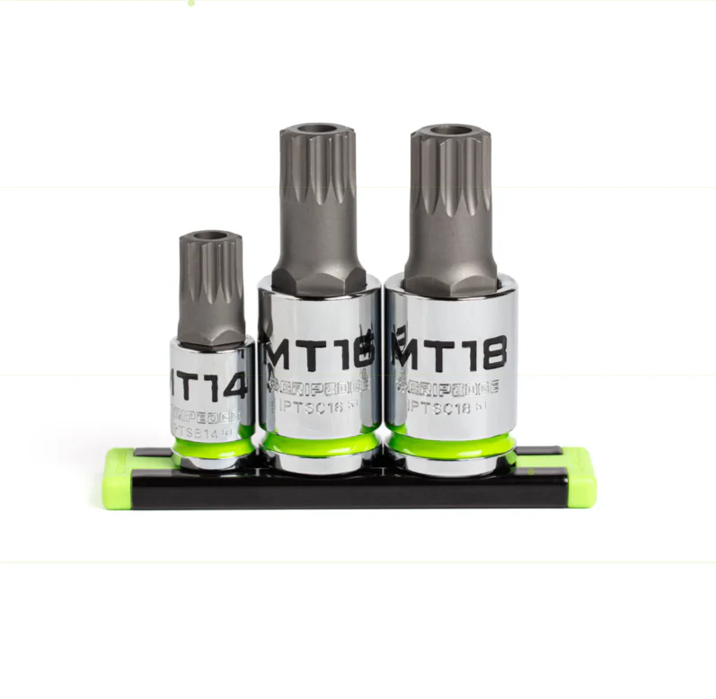 Gripedge 3 piece RPT 3/8" & 1/2" Drive Standard Security Triple Square Bit Socket Set - Image 3