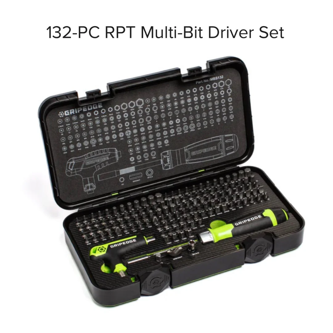 GripEdge Master Hex & Star Driver Set & 132 pc Multi-Bit Set PROMO - Image 3