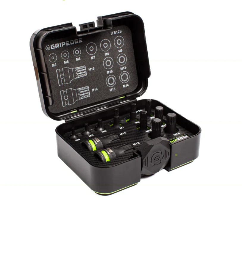 GripEdge 12-PC RPT 1/4, 3/8 & 1/2" Drive Standard Impact Triple Square Driver Set - Image 4