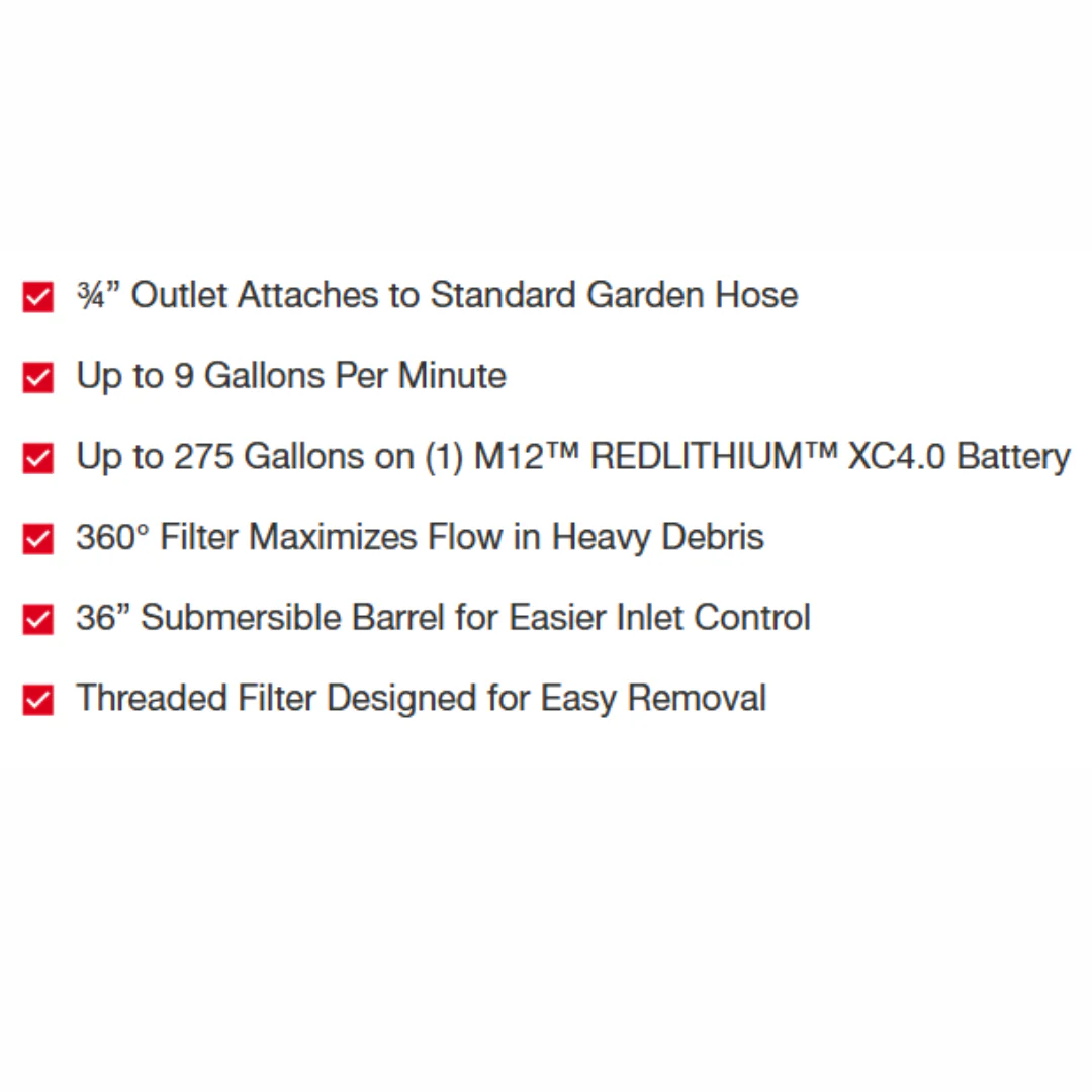 M12™ Stick Transfer Pump with Free XC 5.0 Battery Promo - Image 3