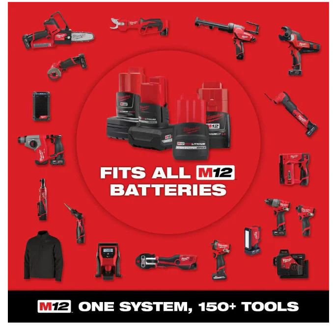 Milwaukee M12 FUEL 1/4 Inch Subcompact Impact Wrench with Friction Ring (Bare Tool) - Image 8