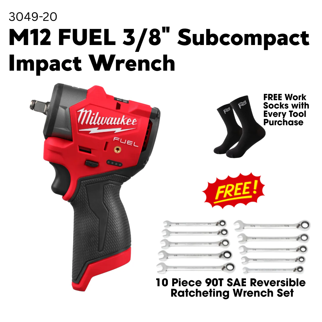 Milwaukee M12 FUEL 3/8" Subcompact Impact Wrench