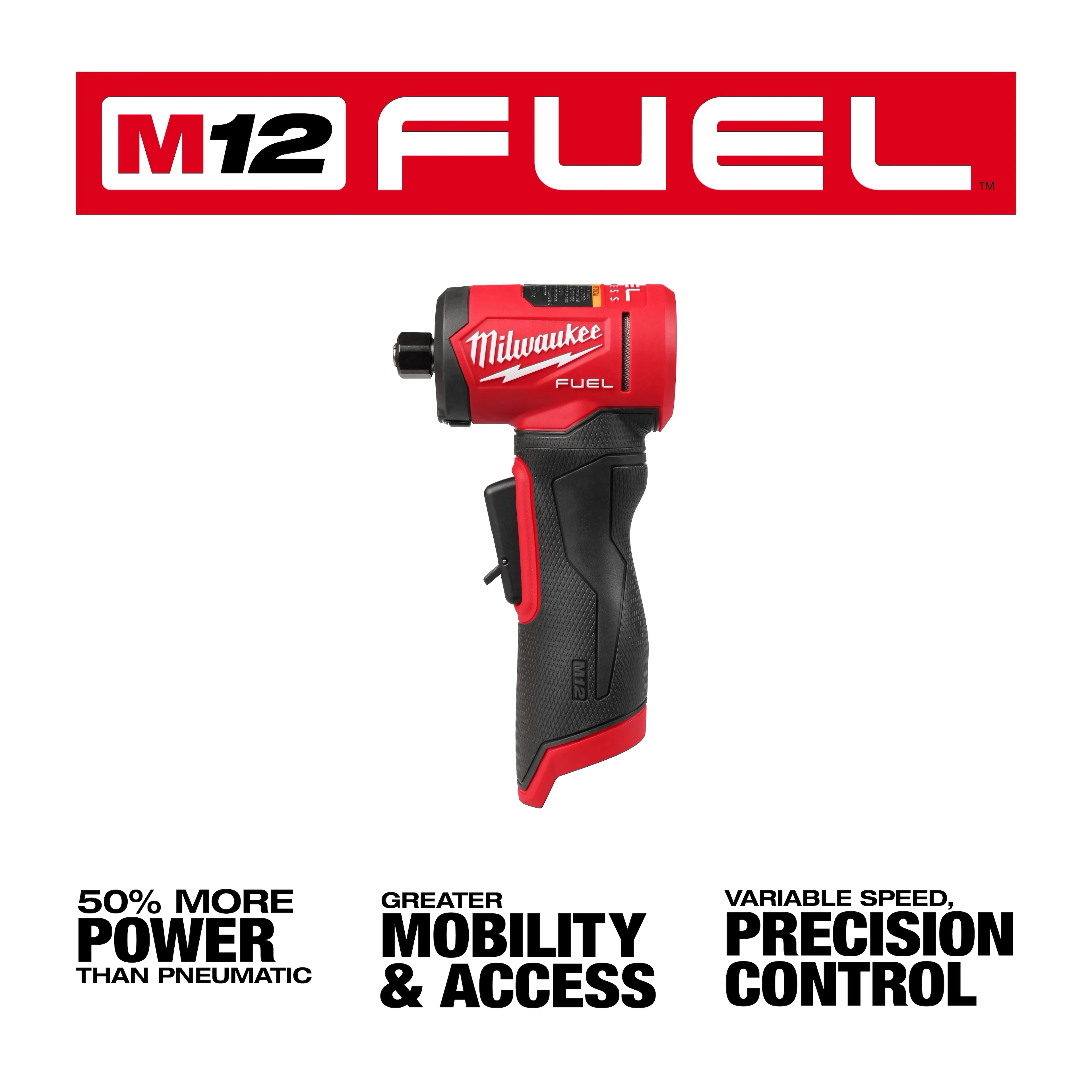 Milwaukee M12 Fuel Right Angle Die Grinder - Image 3