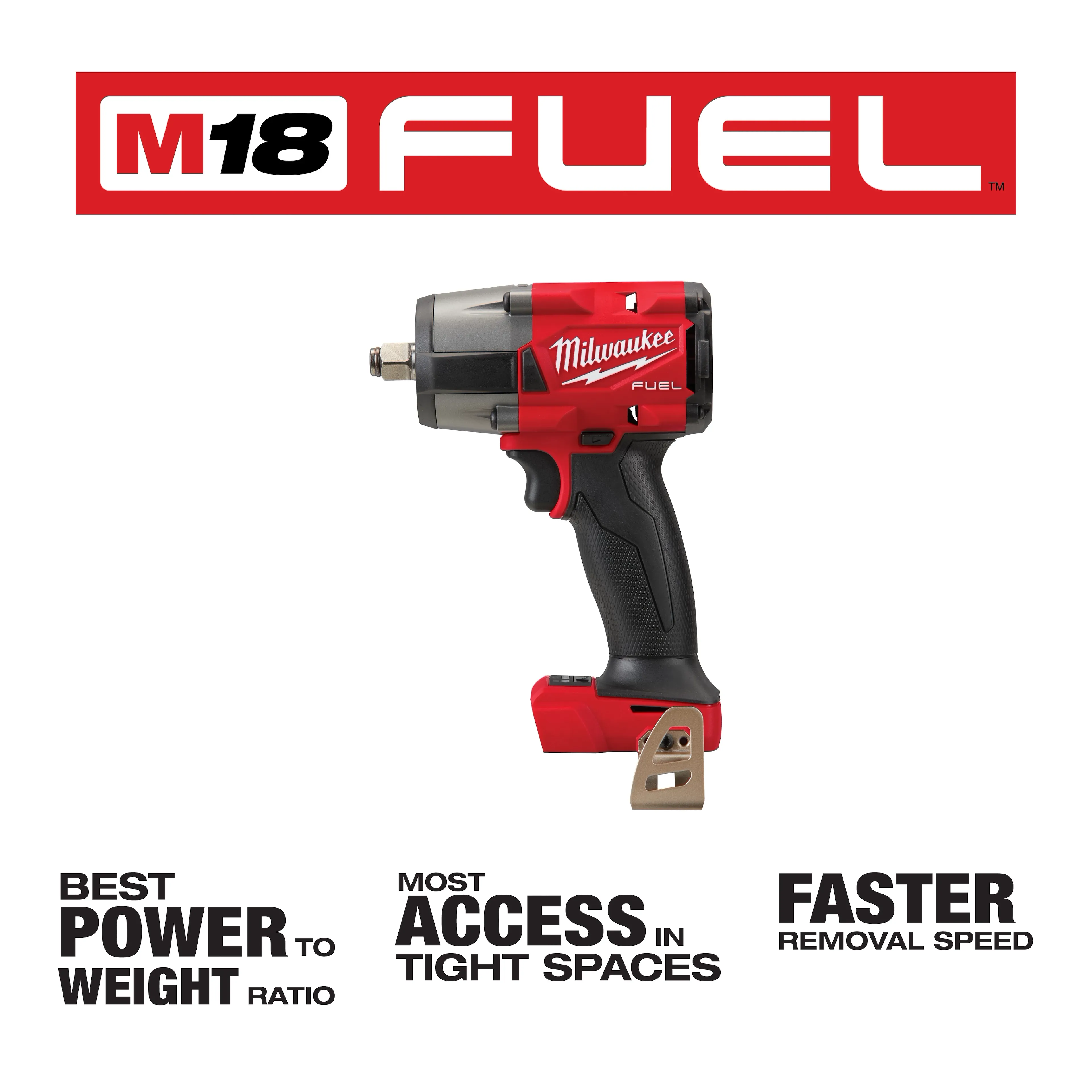 Milwaukee M18 FUEL 1/2 Compact Impact Wrench - Image 4