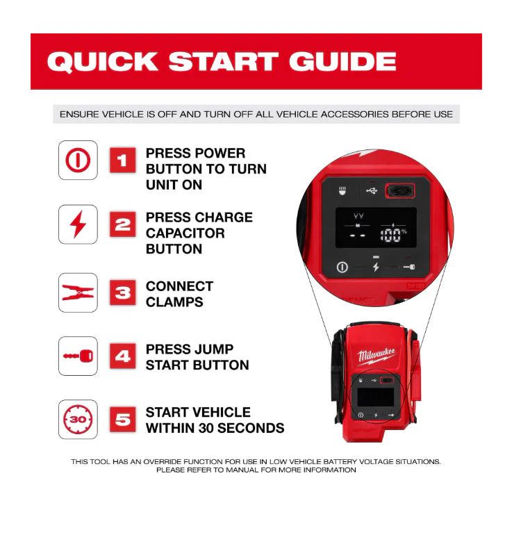 Milwaukee M18 Hot Shot Jump Starter - Image 4