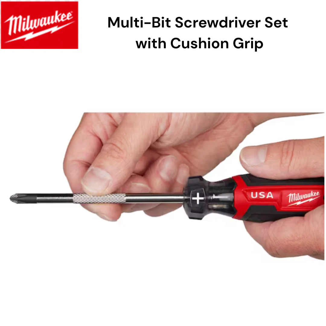 Milwaukee Tools MT200-6 Multi-Bit Screwdriver Set with Cushion Grip - Image 3