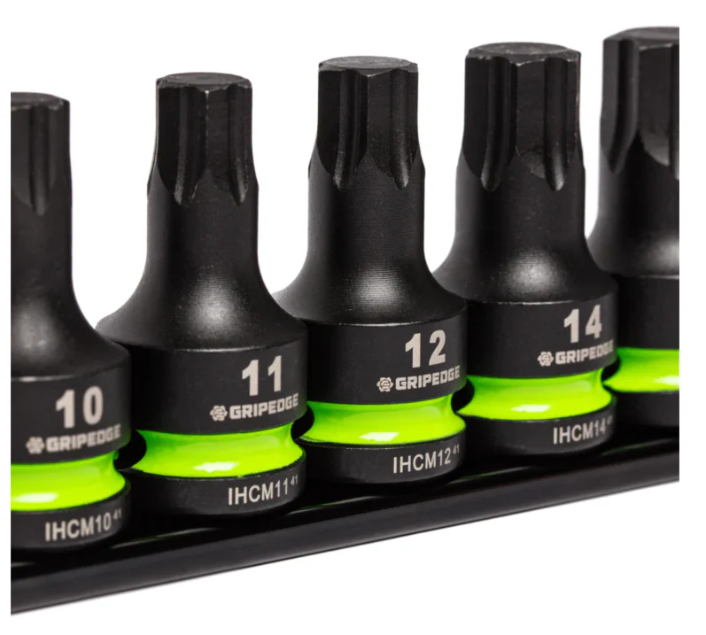 GRIPEDGE RPT Impact Hex Driver Set - 7-Pc 3/8’’ Drive Short Metric Part #IHBM7S - Image 3