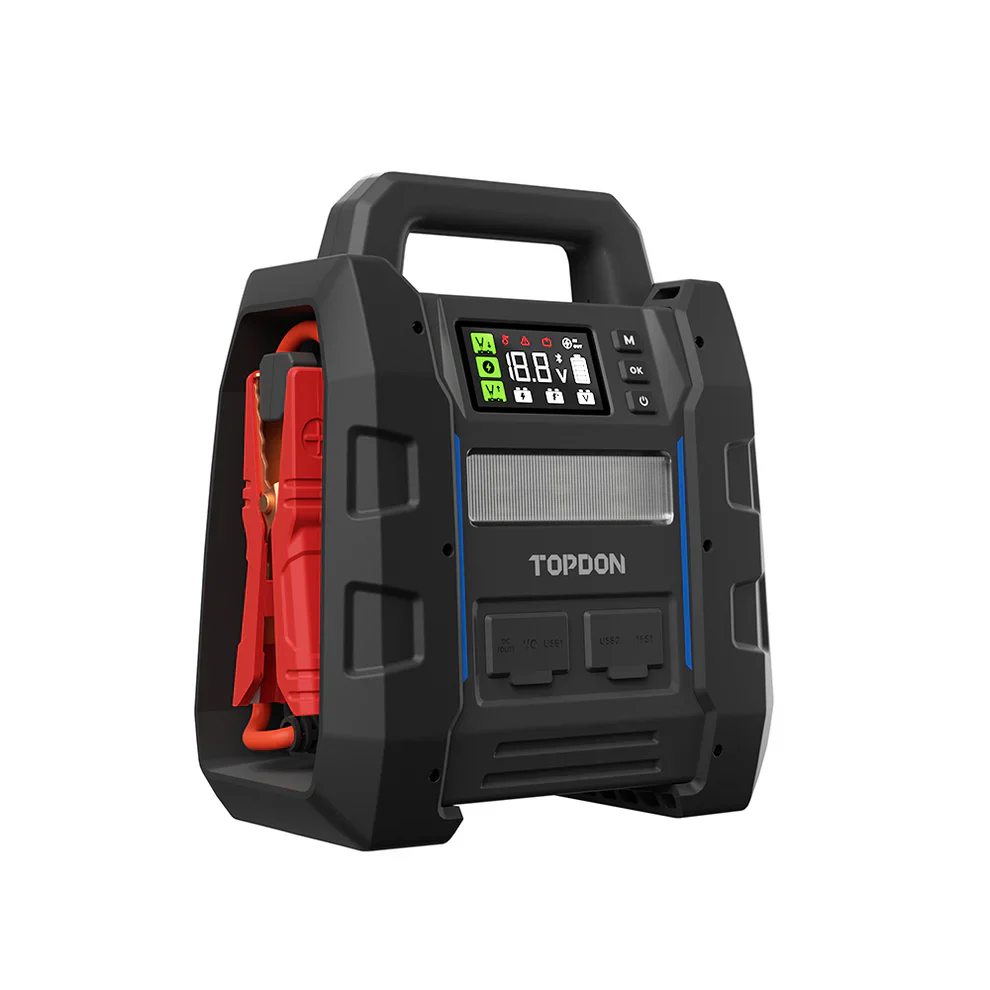 TOPDON 2-in-1 4500 Peak Amp Jump Starter & Battery Tester - Image 3