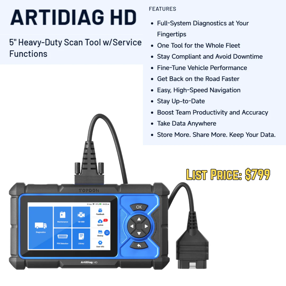 TOPDON Phoenix Max Automotive & Heavy Duty Diagnostic Bundle - Image 3