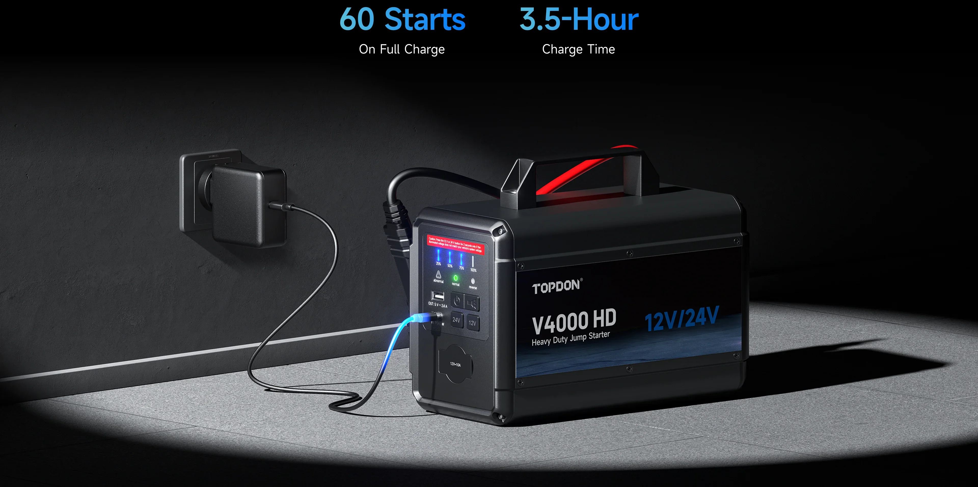 TOPDON V4000 HD One Jump Starter for All Your Heavy-Duty Needs - Image 6